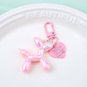 New Fashion Art Trendy Laser Balloon Dog Colorful <b>Key</b> <b>Chain</b> Cute Pet Dog Charm Keychain for Handbag - Product Image 6
