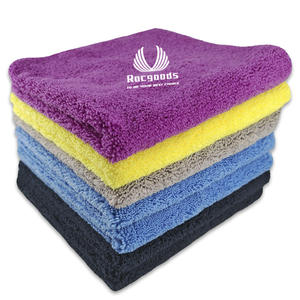 Panno per ceratura in microfibra per lucidatura 380GMS asciugatura auto pulizia dettaglio asciugamani a pelo lungo/corto - Product Image 3