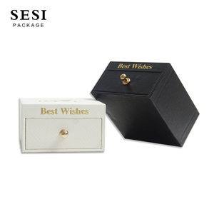 Caja de Joyería de Cartón con Cajón Deslizante Blanco de Alta Calidad <span class=keywords><strong>SESI</strong></span>, con Bolsa de Papel - Product Image 2