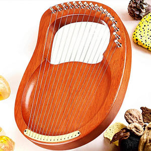 Arpa de Lira de aleación de aluminio, cuerdas de Metal, instrumento de cuerda, bolsa de transporte, llave de afinación, limpieza, I7898, hecho en China, 1, 2, 2, 2 - Product Image 3