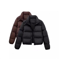 Veste en coton personnalisée pour femme, 1 pièce, collection automne-hiver 2026, coupe-vent et épaisse
