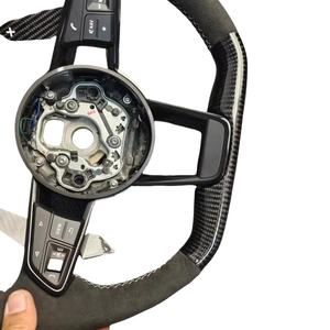 พวงมาลัย R8รถยนต์หนังคาร์บอนไฟเบอร์สำหรับ <span class=keywords><strong>Audi</strong></span> R8 <span class=keywords><strong>TT</strong></span> <span class=keywords><strong>RS</strong></span> 2016-2020 A7รถ <span class=keywords><strong>Audi</strong></span> - Product Image 5