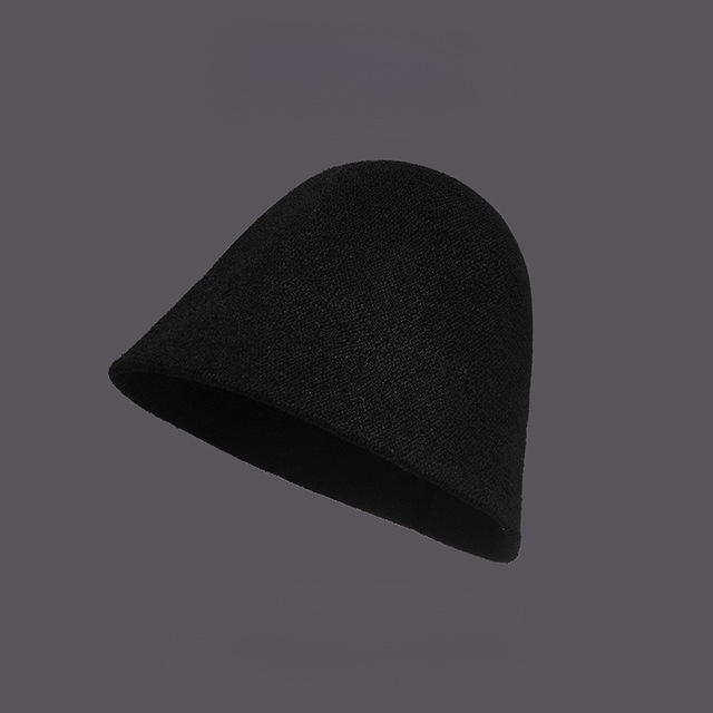 Minimalist Polyester Bucket Hat Soft Knit Dome Cap for Men Women Multiple Colors Casual Daily Stylish Lightweight Basin Cap