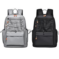 Sac à dos pour ordinateur portable grande capacité résistant à l'eau, unisexe, en tissu Oxford, pour voyage, école, étudiant, avec logo personnalisé, sac à dos décontracté pour le sport
