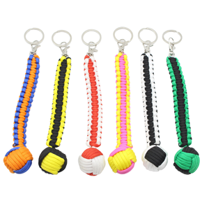 Cuerda al aire libre que teje autodefensa bola mono puño llavero Circular escalada supervivencia autodefensa bola de acero - Product Image 1