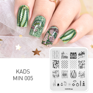 Mini Placas de Estampado de Uñas de Acero Inoxidable, Plantillas de Transferencia de Diseños de Uñas para Salón de Manicura - Product Image 6