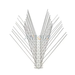 Hete Verkoop Tuinhek Controle Duif Vogel Afstotende Plastic Basisplaat Rvs Doorn Anti Plastic Vogel Spikes