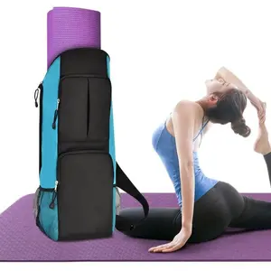 Hochwertige wasserdichte individuelle blaue Oxford-Yoga-Tasche Druck Kundendesign Tanz-Yoga-Schultertasche im Großhandel