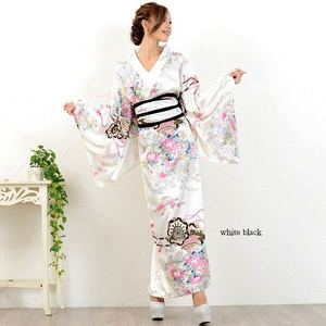 Vendita calda giapponese <span class=keywords><strong>Anime</strong></span> Kimono Robe da donna Geisha Yukata dolce Dress Blossom Satin accappatoio - Product Image 2