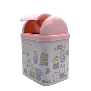 Simpatico Mini cestino in metallo con coperchio in plastica 1 L cestino per rifiuti Desktop in <span class=keywords><strong>latta</strong></span> all'ingrosso - Product Image 2