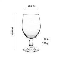 Sunyo Vente en gros 13.5oz Verres à liqueur Verres à vin en verre Lot de 6 Verres à liqueur à bière Logo personnalisé Verres à liqueur en verre à liqueur