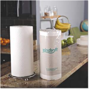 Rouleau de papier essuie-tout perforé Windsoft 1220-85RL 11x8 4/5 blanc 85 feuilles (1 rouleau) pour usage en cuisine - Product Image 5