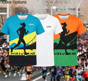Maglietta da Corsa Personalizzata OEM ODM, Asciugatura Rapida, Stampa Integrale, T-Shirt Sportiva per Maratona, Logo Personalizzato, Uniforme da Gara in Sublimazione - Product Image 5