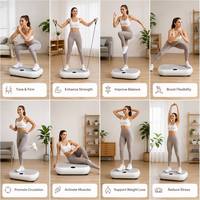 Plateforme vibrante ultra-mince pour usage domestique, masseur corporel complet, appareil de fitness sur pied