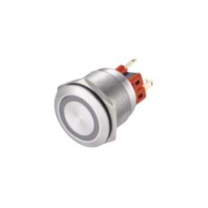 Bouton-poussoir de commande de machine de haute précision 22 mm, construction métallique solide, 12 V 6 A, IP65 - Product Image 4