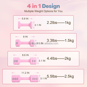 Quickly Removable Adjustable <strong>Weight</strong> 2kg-5kg Gym Women's <strong>5</strong> <strong>kg</strong> Dumbbell Set - Product Image 5