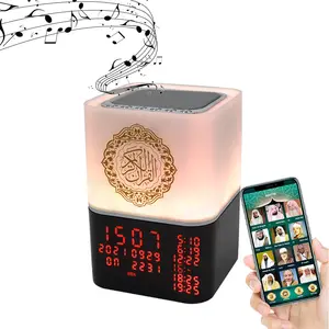 Islam hediye Mini müslüman kuran Bluetooth uzaktan kumanda oyuncu Quran hoparlör ile Led lamba