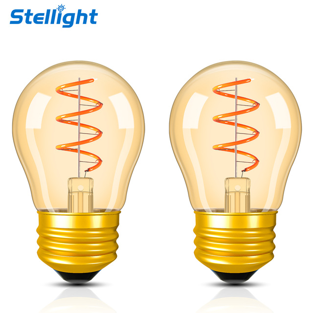 High Quality Edison Dimmable Vintage Smart LED Bulb 2700K Warm White Mini Globe E27 G45 Light 4W Ac Power Supply SMD Source