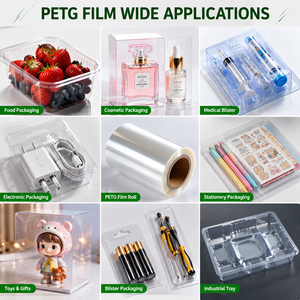 Película PETG Transparente de Grado Alimenticio para Envasado en Blíster, Lámina PETG Transparente, Película Plástica Termoformable, Tamaño Personalizado - Product Image 6