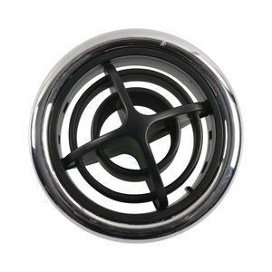<b>Black</b> Circular RV Air <b>Vent</b> With Chrome Frame Modern Vehicle Interior Accessory - Product Image 1