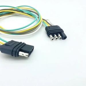 米国スタイル 4ピン-7ピン アダプター 12V US トレーラーヒッチ 配線牽引ハーネス フラット4ピン プラグ 自動車用 - Product Image 2