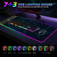 Tapis de souris de charge sans fil de lumière LED personnalisé de série d'esthétique de serpent de flamme, tapis de souris de jeu de charge sans fil,