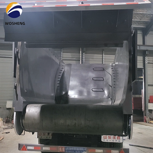 Remolque de Camión Semirremolque de Transporte de Carga de Granos de Cereal, Trigo y Maíz, con Volquete de Orugas, Marca Shandong WOSHENG - Product Image 5