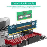 Carte adaptateur de mémoire DDR5 U-DIMM pour ordinateur portable vers ordinateur de bureau, testeur de mémoire DDR5 en stock