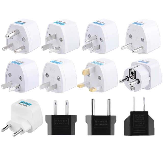 Universal Travel Conversion Socket Plug Adapter US AU EU UK Plug Travel Socket Converter Wall AC Power Adapter 250V 10A