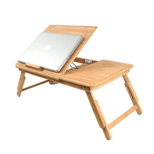 Classic Style Laptop <strong>Table</strong> for Bed <strong>Lap</strong> Desk <strong>Notebook</strong> Stand Multi-Functional Bamboo Laptop Holder Bamboo Laptop <strong>Table</strong> for Bed - Product Image 2