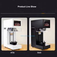 Vente chaude boîtes commerciales sertisseuse mise en conserve Machine boisson PET pot bouteille café bière bulle thé manuel rotatif peut machine à sceller