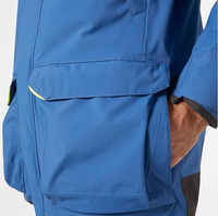 Robuste Wasserdichte Herren-Segeljacke Winddicht Atmungsaktiv Stehkragen Reißverschluss Einfarbig Winter Offshore-Kleidung Übergrößen Verfügbar