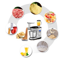 Robot de pâtisserie, mixeur de fruits et de viande avec fonction chauffante 3 en 1, outil de mixeur sur socle pour aliments