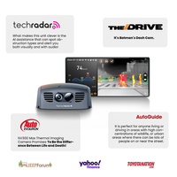 Caméra de voiture à vision nocturne NV300 Max, écran 6,4 pouces, caméra thermique, commande vocale, enregistrement vidéo, prise en charge du Wi-Fi