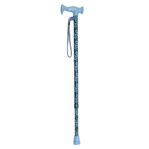 Bastón de Senderismo Plegable de Aleación de Aluminio Ajustable para Exteriores con Mango en T y Punta de Goma, Capacidad de 250 Libras, Longitud de 100 cm - Product Image 4