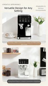 เครื่องชงกาแฟเอสเพรสโซอัจฉริยะ 20 บาร์ พร้อมหน้าจอสัมผัสสี HD ระบบตีฟองนมอัตโนมัติ โถใส่นม 1.8 ลิตร สำหรับทำลาเต้ คาปูชิโน - Product Image 4