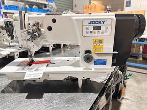 JOCKY JK20606DD-2N à entraînement direct machine à <span class=keywords><strong>coudre</strong></span> industrielle à double <span class=keywords><strong>2</strong></span> <span class=keywords><strong>aiguilles</strong></span> point noué à alimentation composée <span class=keywords><strong>cuir</strong></span> résistant - Product Image 6