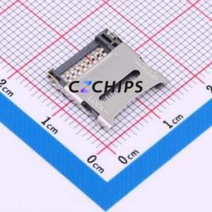 TF-CARD XG8P H1.5 SD Card / Memory Card Connector SMD Connector Flip Cover Type MicroSD Card (TF Card) Card Holder 1.5mm - Product Image 1