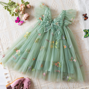 Vestido Formal <span class=keywords><strong>de</strong></span> Gasa con Volantes <span class=keywords><strong>para</strong></span> Niña Pequeña, Estilo Princesa, Color Sólido, Vestido <span class=keywords><strong>de</strong></span> Tul Esponjoso, ODM, Traje Infantil <span class=keywords><strong>para</strong></span> <span class=keywords><strong>Fiesta</strong></span> <span class=keywords><strong>de</strong></span> Cumpleaños - Product Image 1