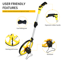 SDS SDS-318 Roue de mesure mécanique 318 mm avec réinitialisation par freinage ABS+alliage d'aluminium Garantie 2 ans pour mesures d'outils manuels