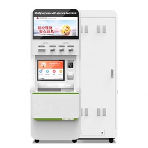 Seamless Transactions Self-Check <b>Printer</b> and Card Reader Payment Kiosk With Movable Casters - Product Image 3