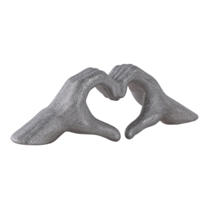 Scultura in ceramica a forma di cuore, ornamento decorativo per la casa, il bagno, l'ufficio, la scrivania, il soggiorno. - Product Image 2