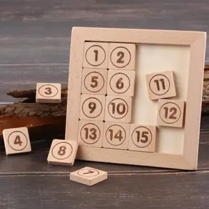 Fabricants Vente en Gros Numéros en Bois Huarong Road Puzzle Game Jouets Éducatifs Pour Adultes Et Enfants