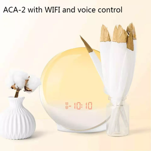 <strong>Wake</strong>-<strong>up</strong> Light Sunrise <strong>Alarm</strong> <strong>Clock</strong> <strong>Table</strong> <strong>Wake</strong> <strong>up</strong> Light <strong>with</strong> Voice Recording Nature Sounds - Product Image 2