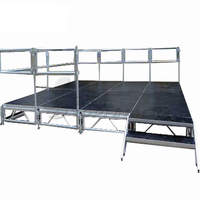 Plateforme de Scène Portable Démontable ANYCASE en Aluminium - Durable, Montage Facile, Blanc/Noir/Toute Couleur, Conception Modulaire, Événementiel, 750 kg/m²