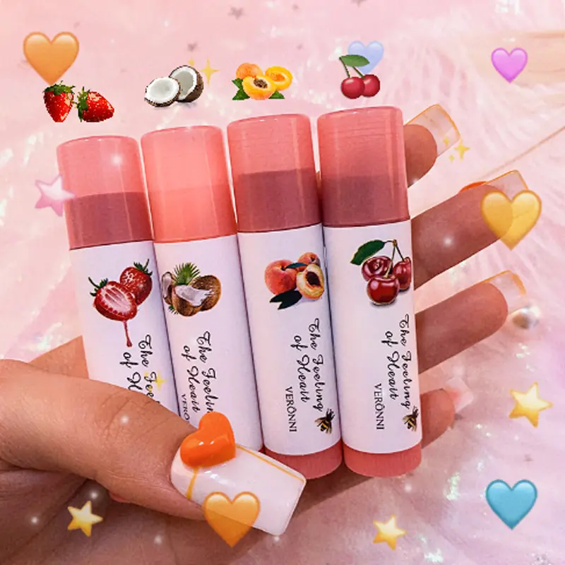 Lipstik pelembab bibir, Lipstik berubah hangat, Pelembab, memperbaiki, Label pribadi