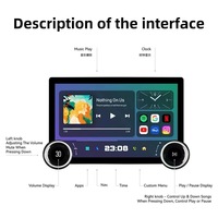 Autoradio Android 10,1 pouces avec double bouton DSP, RDS, CarPlay, lecteur DVD, GPS, unité centrale de commande multimédia