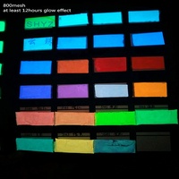 Peinture phosphorescente qui brille dans le noir, pigment de couleur phosphorescent pour la poudre d'art des ongles et l'encre céramique pour des designs créatifs