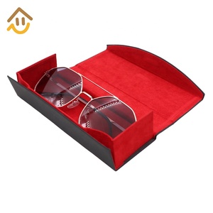 Sang Trọng Kính Mát Màu Đen Trường Hợp Và Túi Thiết Lập Biểu Tượng Tùy Chỉnh Sang Trọng Thời Trang Kim Loại Kính Bao Bì Độc Đáo Đen Tối - Product Image 5