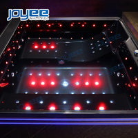 Baignoire d'angle JOYEE Fashion pour 3, 4 ou 5 personnes, fonction jacuzzi, baignoire profonde avec douche de tête